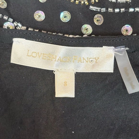 Loveshackfancy party embroidered sequence star mini Davis dress size small 4 - Picture 3 of 16